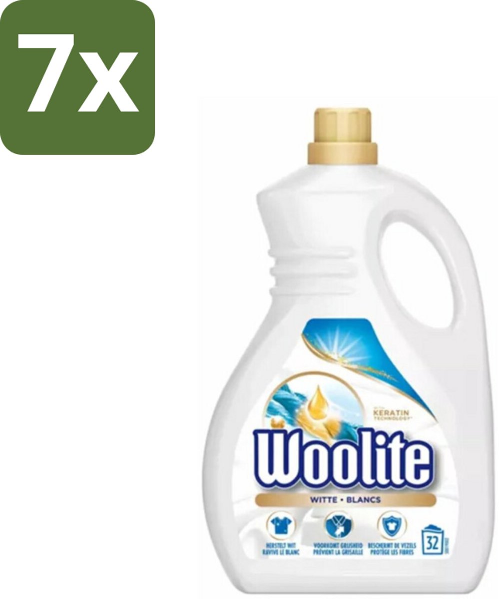 Woolite - Wasmiddel - Vloeibaar Wasmiddel - Wit - 25wb/1,5L - Bulkverpakking - 7 stuks