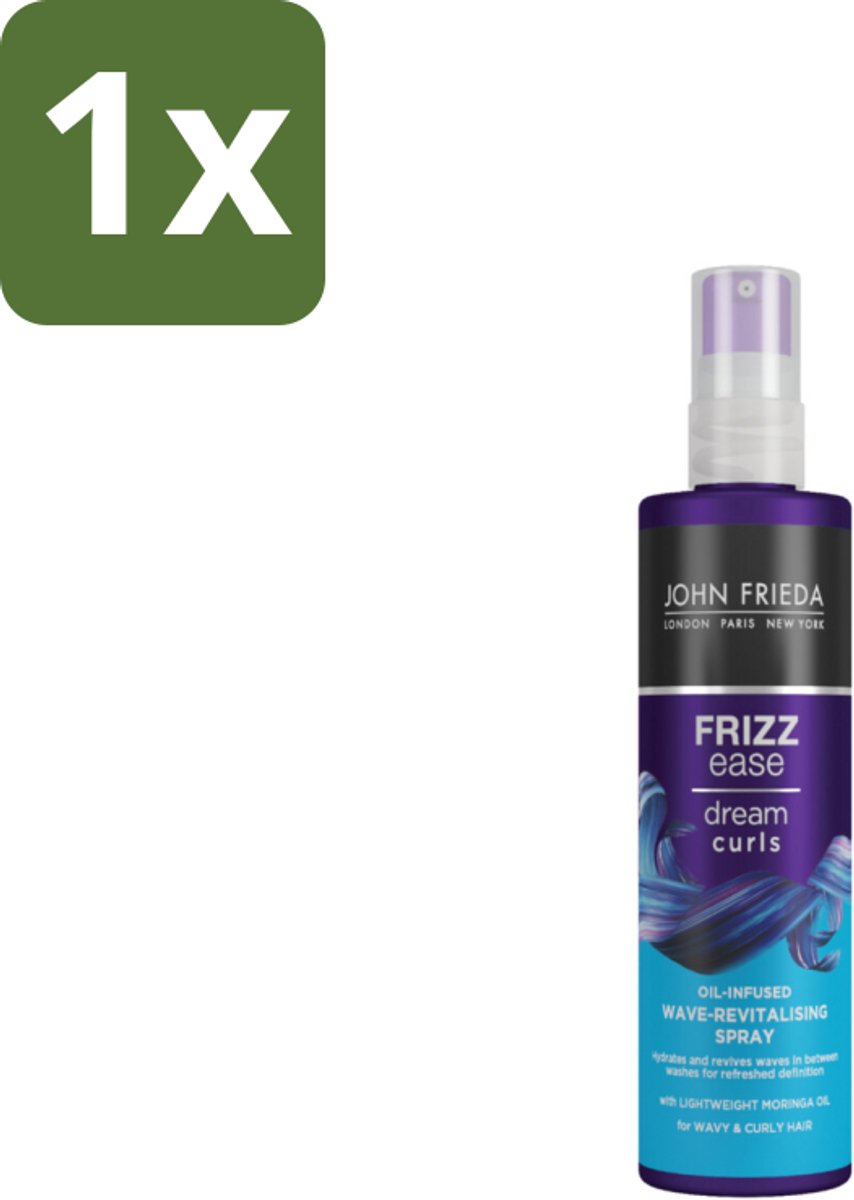 John Frieda – Spray – Frizz Ease Dream Curls Oil Infused Revitalising – Hydraterend en verfrissend – 150 ml - 1 stuk