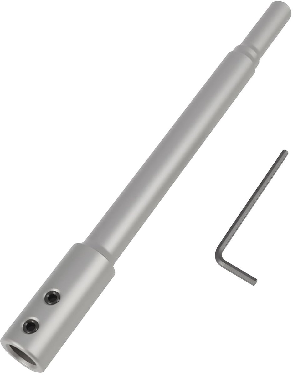 Uitbreidingsschacht van 170 mm voor Forstner boren met 3/8 inch shank voor diepboren en precisiewerk op harde oppervlakken