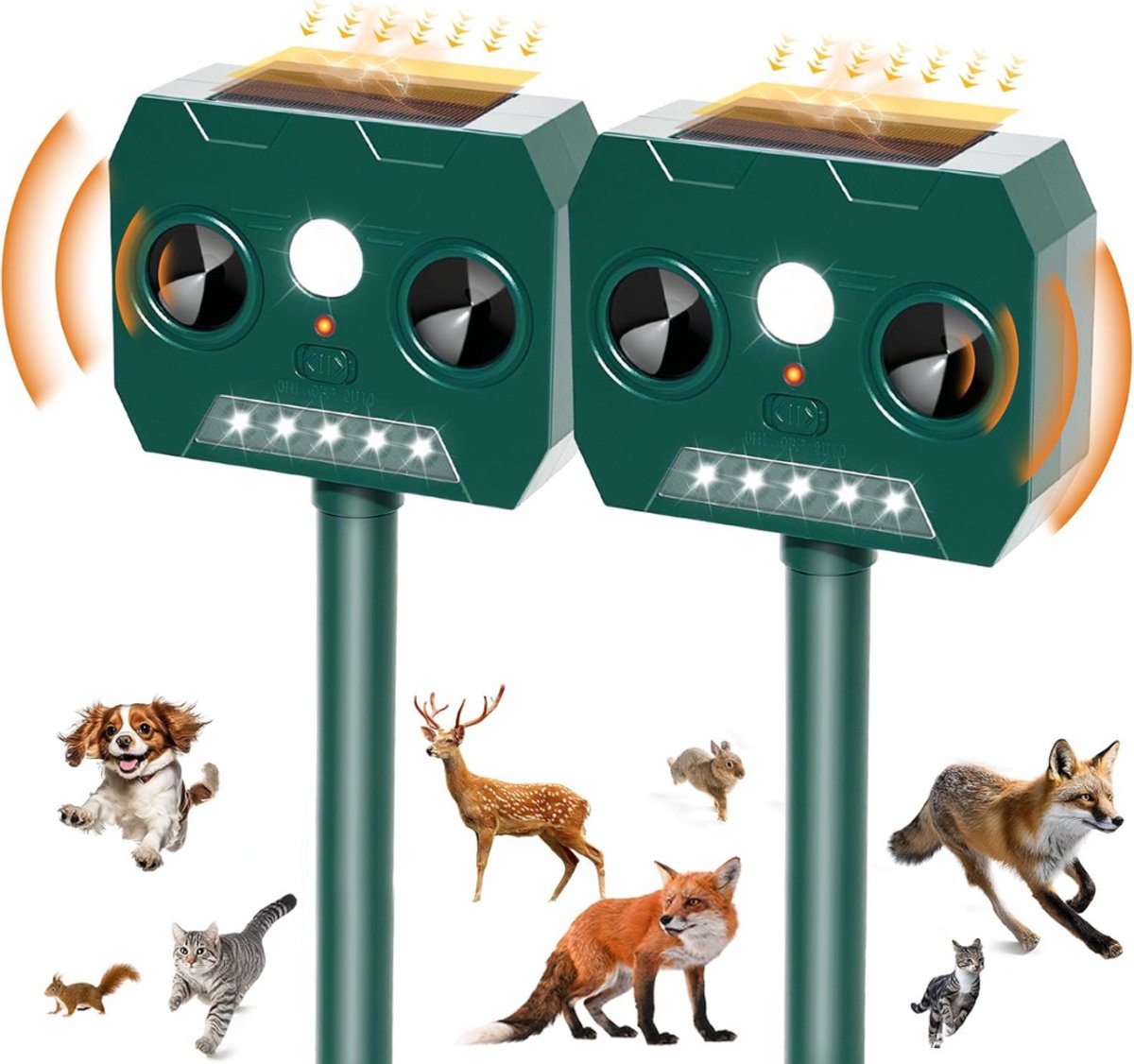 VH Supplies® Duivenverjager - Vogelverjager - Vogelverschrikker - 2 Stuks - Groen