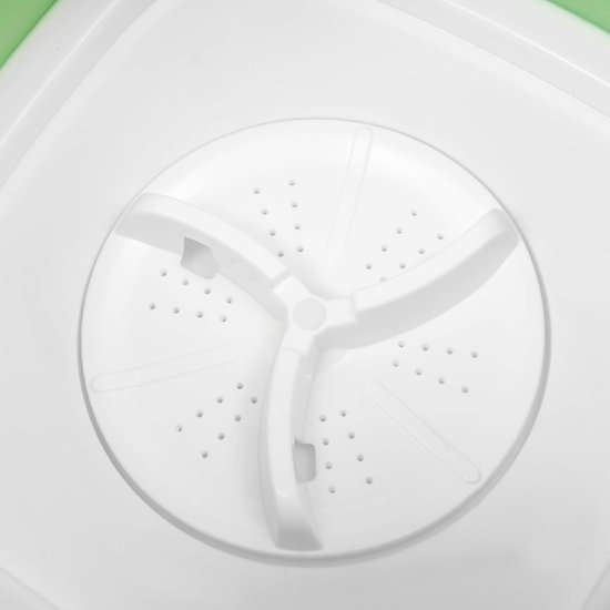 Mini Wasmachine - Opvouwbaar Model - Kleine Kleding Wassen - Met Centrifuge - 12 Liter - Groen — afbeelding 3