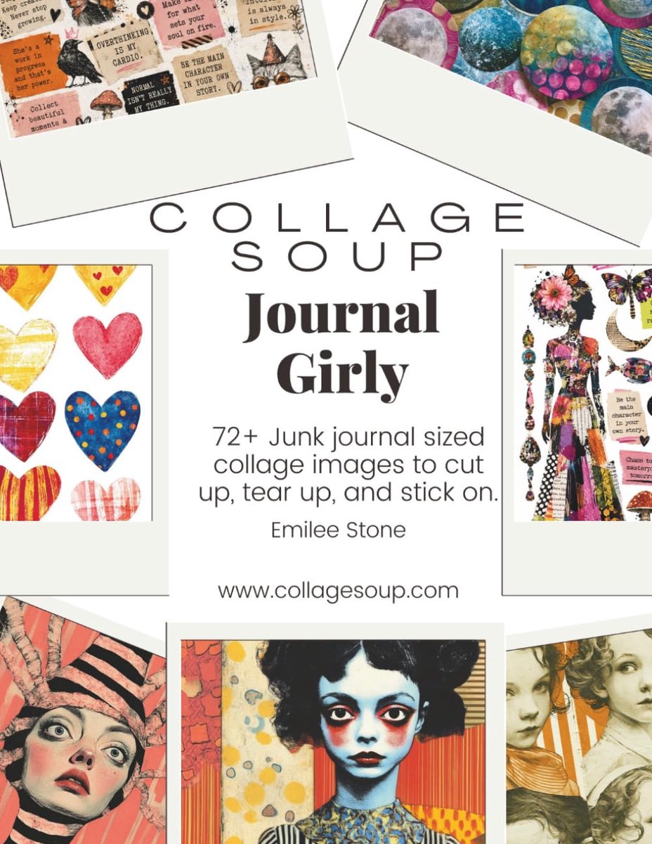 Collage Soup - Journal Girly for junk journals, art journals and mixed media: Cut and glue images to cut up, tear up - ShopVlot