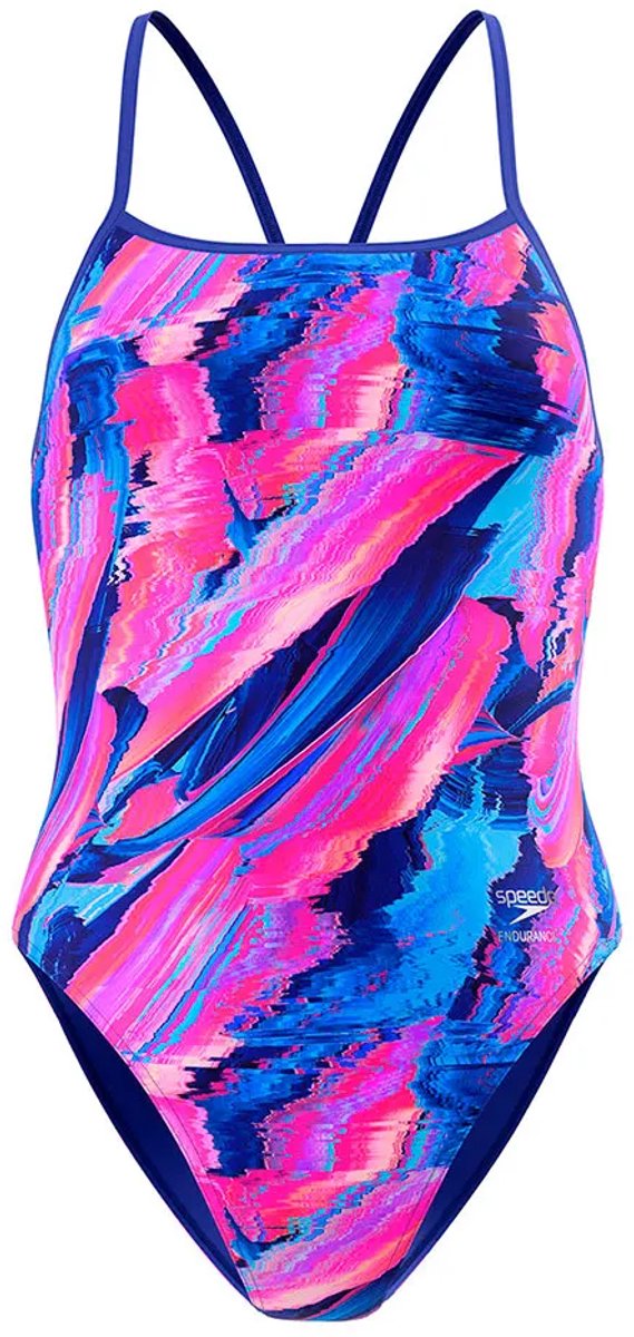 Speedo Printed Turnback Zwemkleding Veelkleurig 36 Vrouw