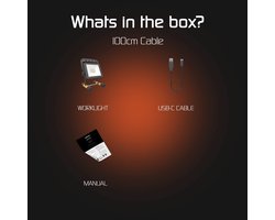 Ledvion - USB-C Oplaadbare LED Bouwlamp - 20W - 6500K - 2000lm - IP54