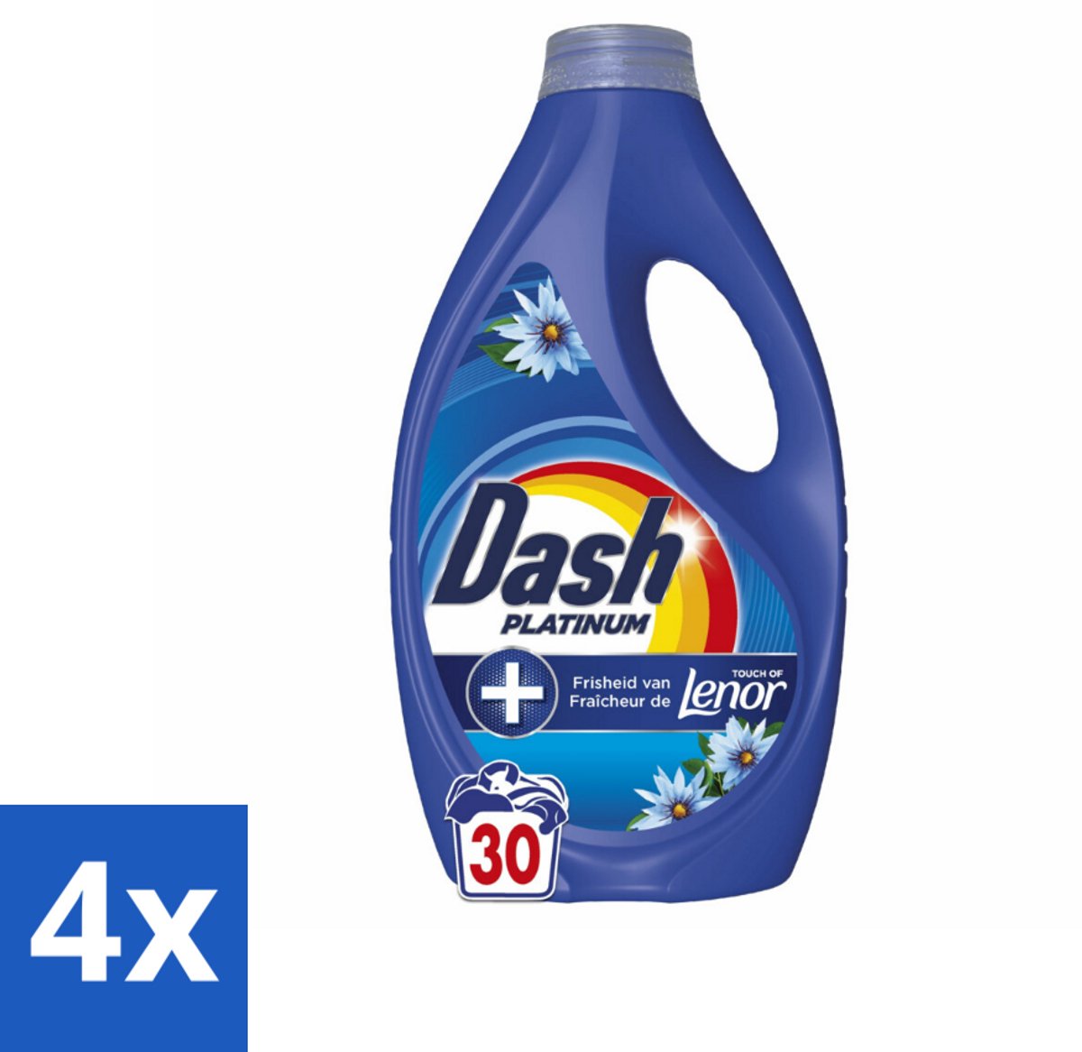 4 x Dash – Wasmiddel – Zeebries – 1350 ml - Zeebries - Frisse Geur - Wasmiddel - Vlekverwijdering - Reiniging