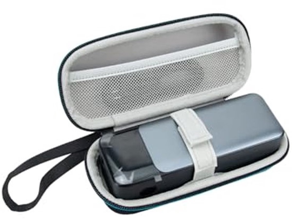 Hoesje voor Powerbank, Harde Schaal, Schokbestendig, EVA-Materiaal, Draagbare Tas met Binnenvak voor Accessoires, Zwart, Modern Design