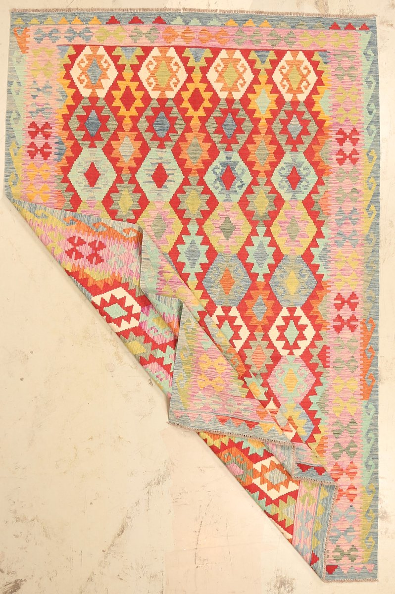 Authentiek Traditioneel Tribaal Handgemaakt Wol Kilim Tapijt