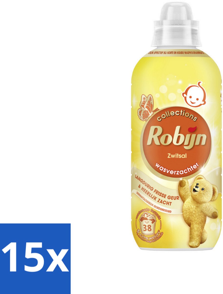 15 x Robijn – Wasverzachter – Zwitsalgeur – 765 ml - Koffiezetapparaat