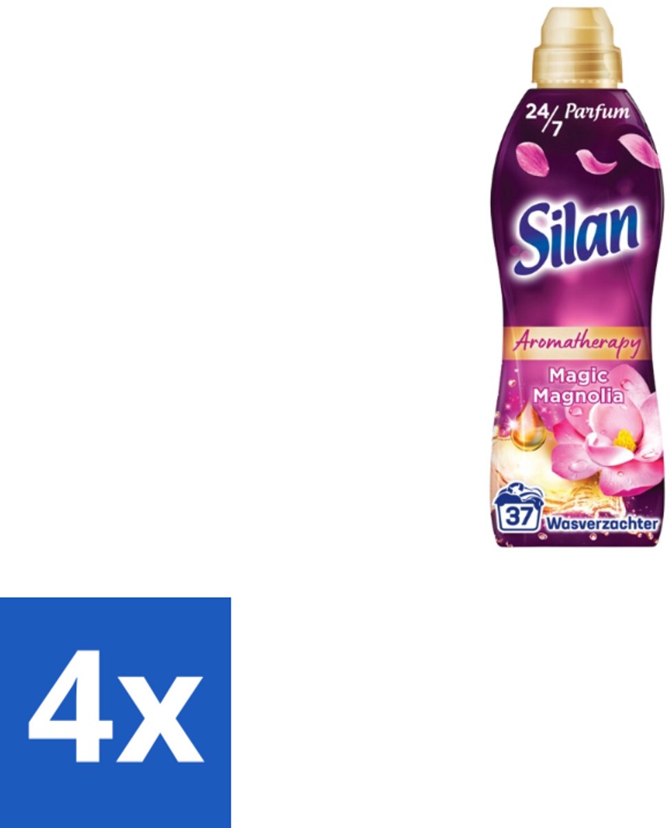 4 x Silan – Wasverzachter – Aroma Therapy Magic Magnolia – 851 ml - Aromatherapie Wasverzachter - Wasverzachter - Wasbeurten - Geur - Geurtechnologie