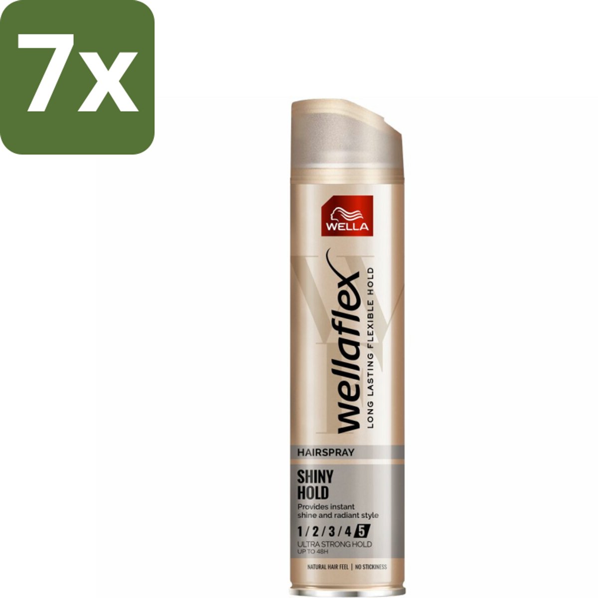 7 x Wella – Flex Shine Ultra Strong – Haarspray – 250 ml - Haarspray - Glansspray - Haar Fixatie - Haar Verzorging - Haar Stralen