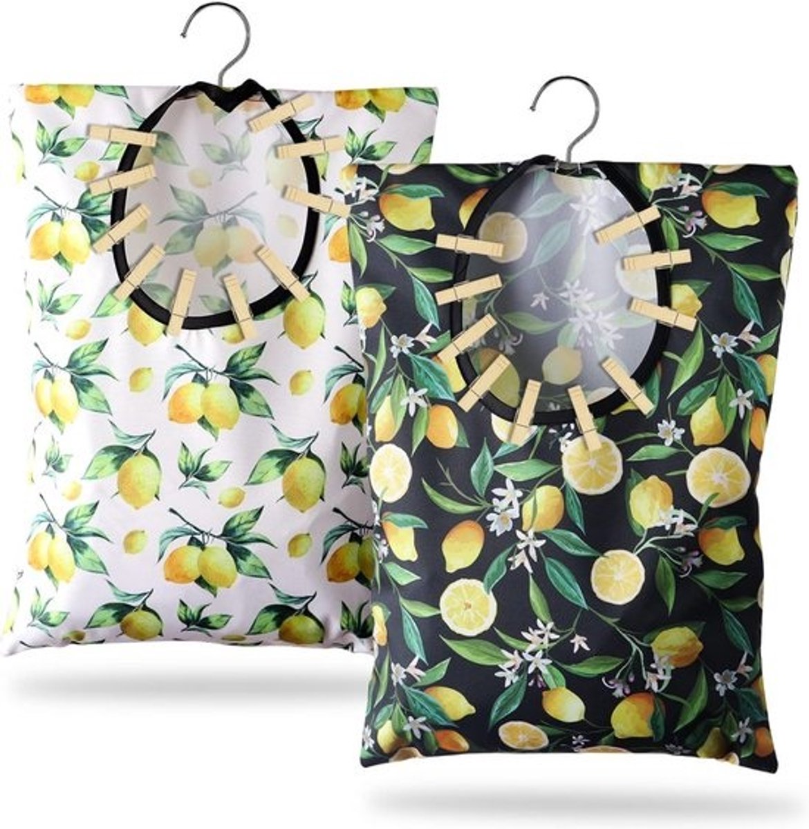 2 Stuks Waterdichte Wasknijper Tas met Haak - Organizer voor Kleding en Klein Gereedschap