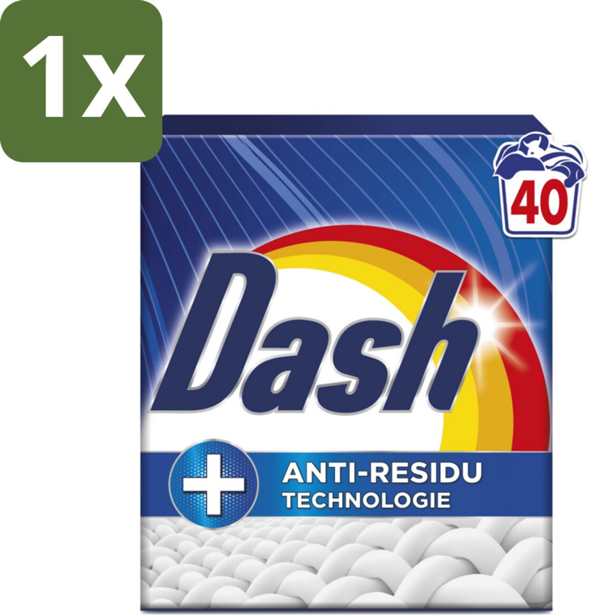 1 x Dash – Waspoeder – Witter Dan Wit – 2,2 kg - Witte Was - Waspoeder - Waspoeder Witter Dan Wit - Anti-residu - Snel Oplosbaar