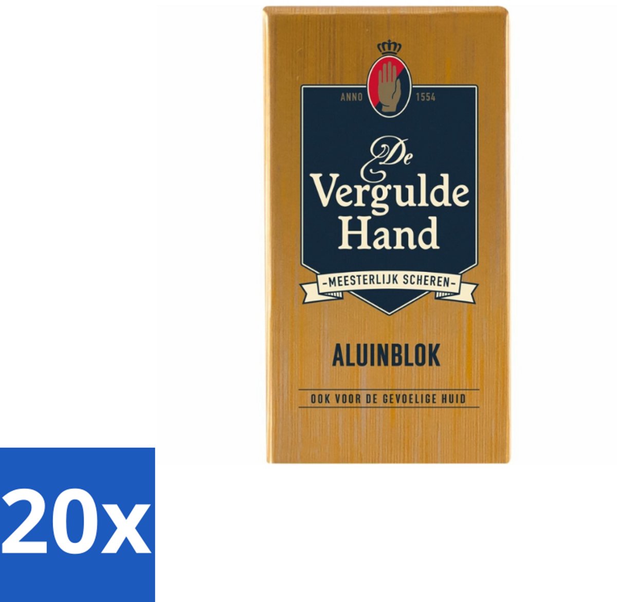 20 x Vergulde Hand - Aluinblok - 75gr - Koffiezetapparaat