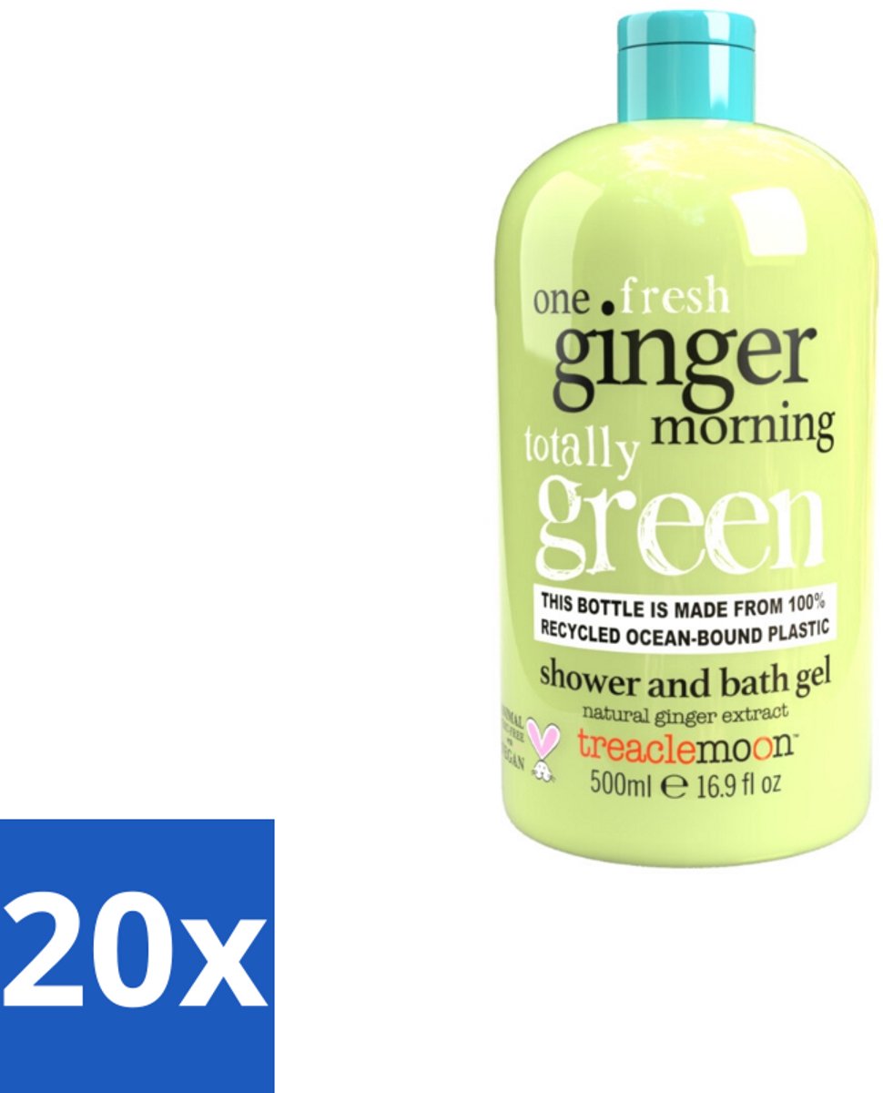 20 x Treaclemoon – Douchegel – One Ginger Morning – 500 ml - Douchegel Gember - Energieboost - Verfrissend - Hydraterend - Mild Voor De Huid
