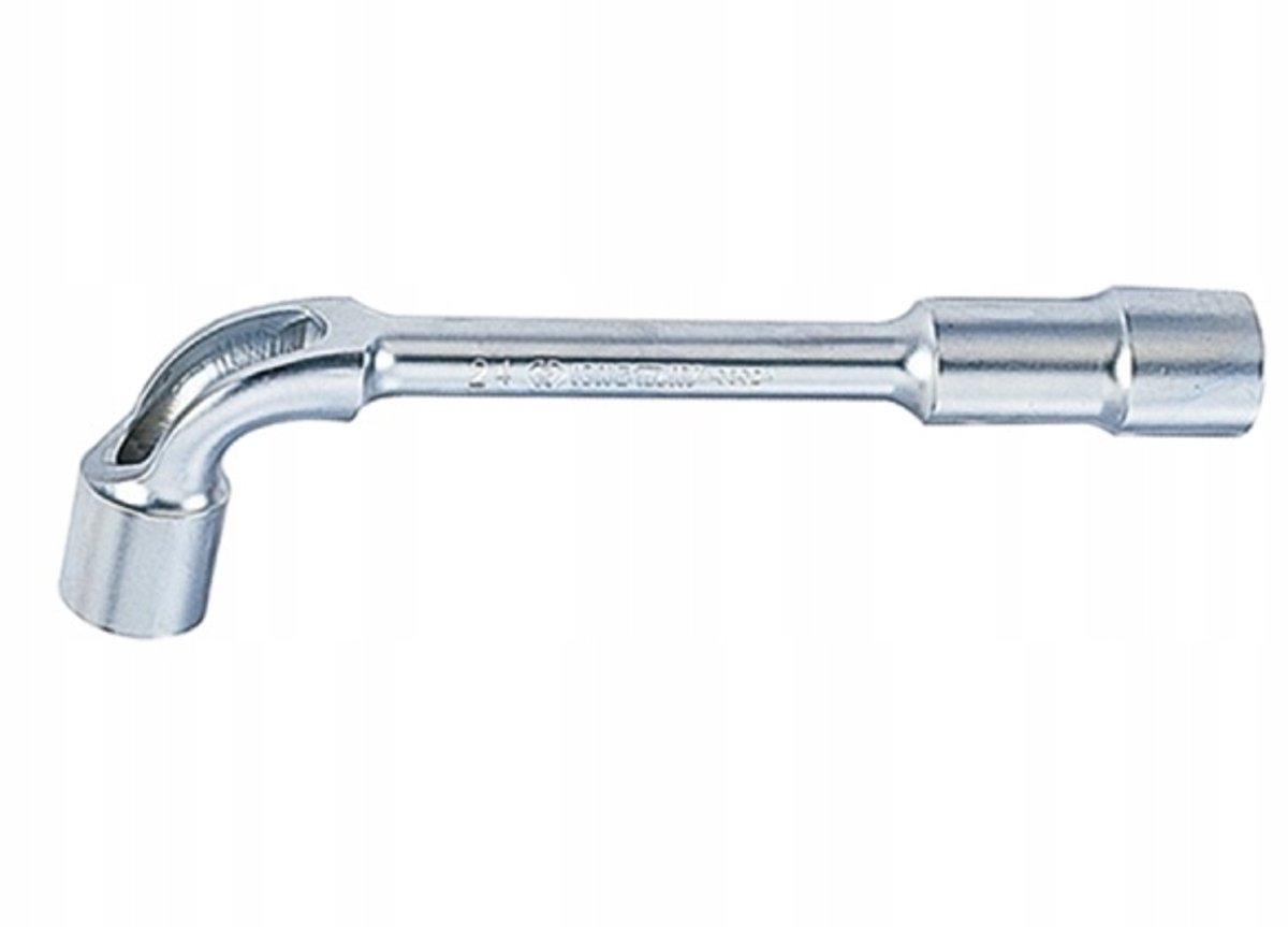 Merkloos pijpsleutel 14mm, 90 graden, dubbele kop