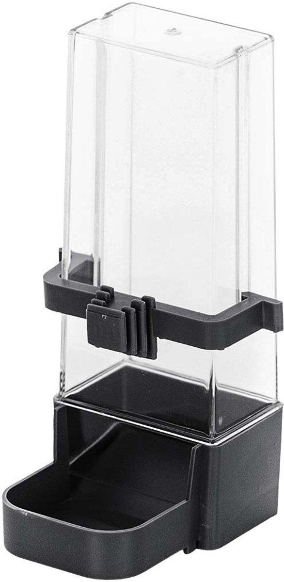 Duvo+ Eetbakje kooi parkiet zwart 5,5 x 8 x 15 cm
