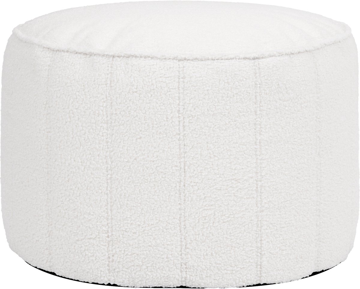 icon - Milano Poef - Ronde Zitzak Hocker - Boucle - Crème
