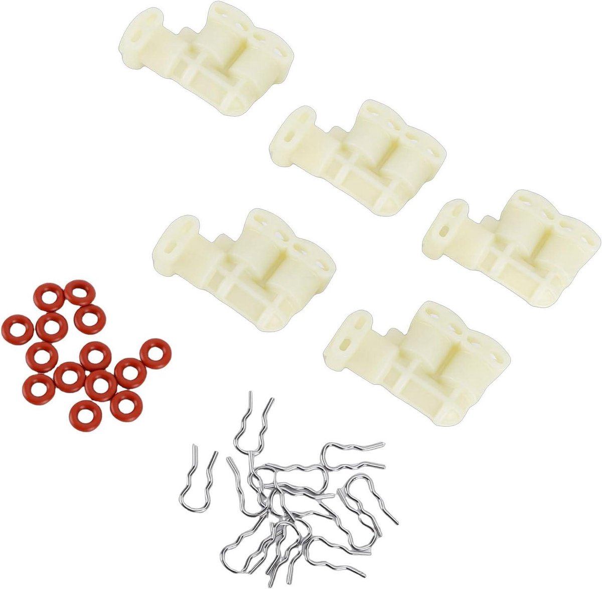 Koffiemachine Connectoren - Reparatieset Afdichtingen - Koffiezet Onderhoud - Efficiënte Afdichting - 5 Stuks - Grijs