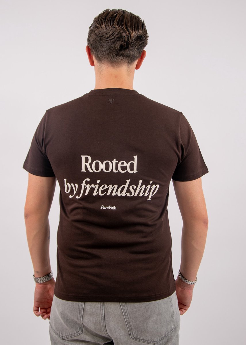 Pure Path T-shirt Rooted By Friendship Dark Brown (26030108 - 96)