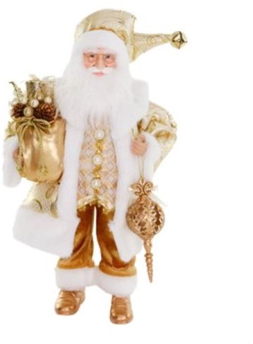 Goodwill - Kerstman - Crème - H51 cm