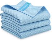 Serviette de séchage GREAT CLEAN (paquet de 3) - Ultra absorbante et séchage rapide - 45x60 cm - Idéale pour les Fenêtres, Miroirs et articles sanitaires - Brillance éclatante et finition non pelucheuse