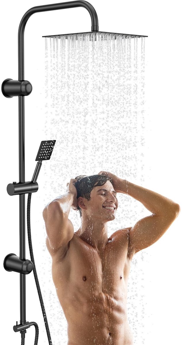 Elzusha - Douche Set zonder Bevestigingsmateriaal, Chroom