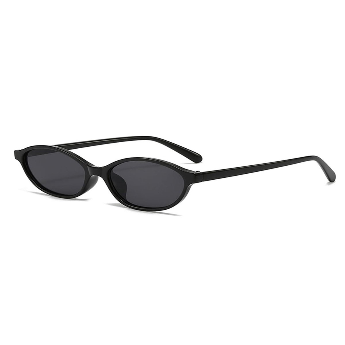 Elzusha - Retro Cat Eye Zonnebril voor Dames - Ovalen 90s Y2K Trendy Zonnebril met UV Bescherming