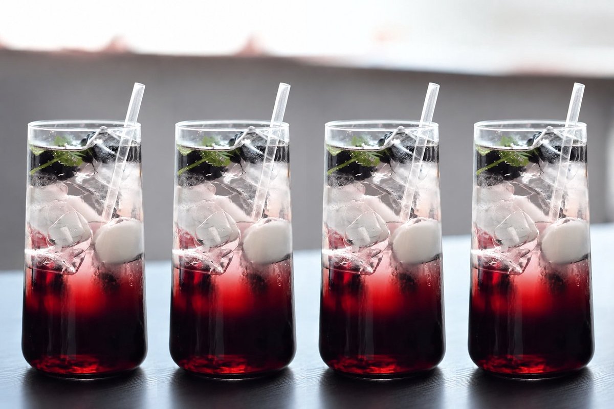 R&H® Longdrinkglazen Set van 6 - 550 ml - Hoog & Smal - Vaatwasmachinebestendig - Avant-Garde Collectie