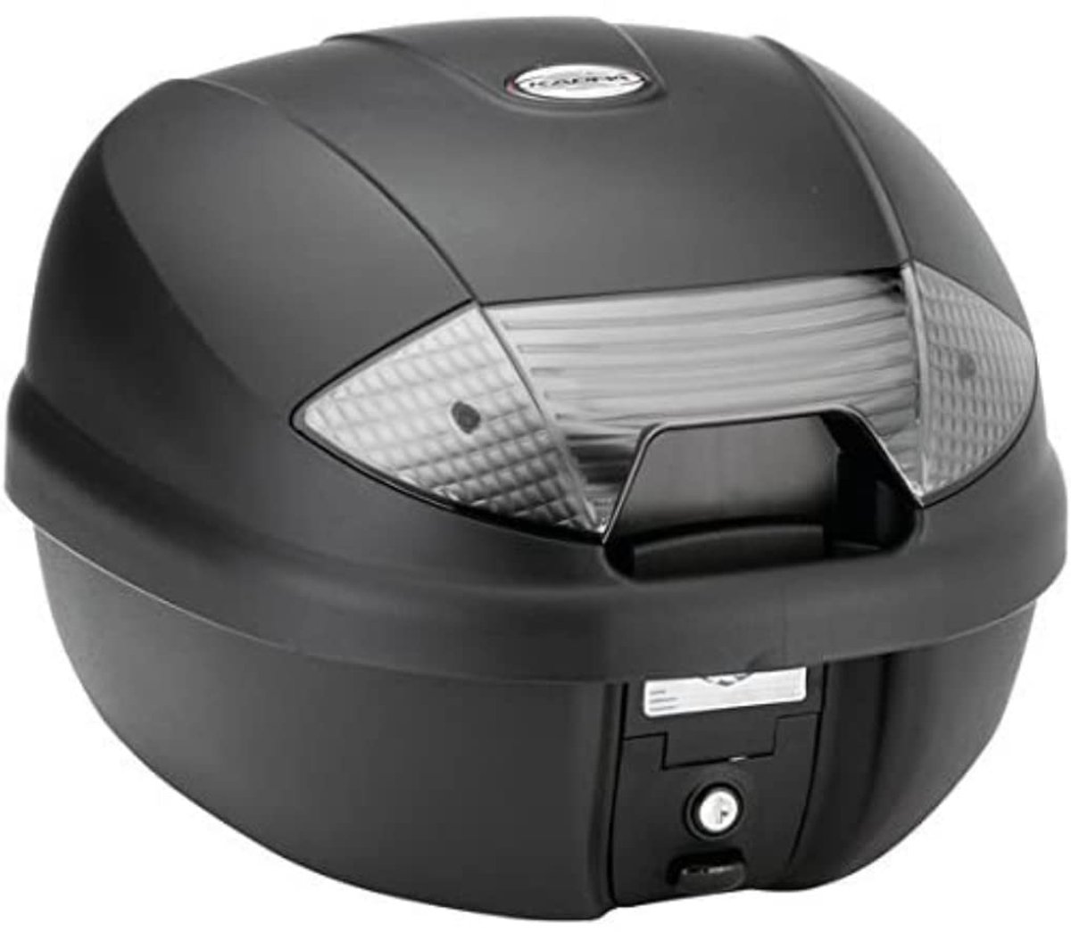 Elzusha- Topcase 30 Liter - Waterdicht - Monolock - Inclusief Adapterplaat - Laadvermogen 3 kg - Made in Italy - Motorfiets Topcase