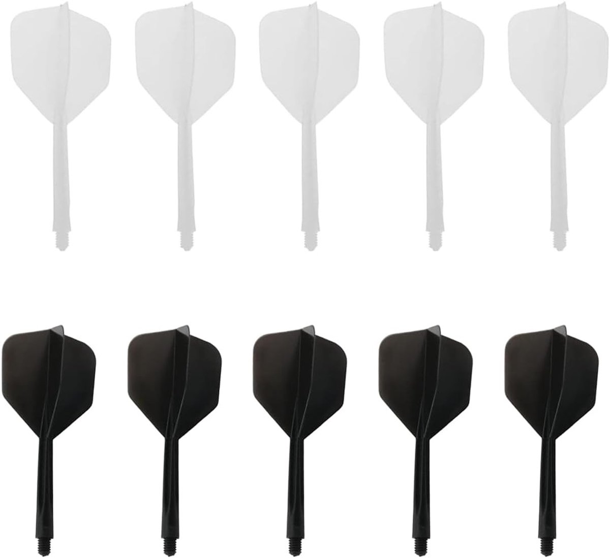 Set van 10 Darts Vleugels voor Darten - Plastic Punt Darts Schachten voor Spannende Spelervaring