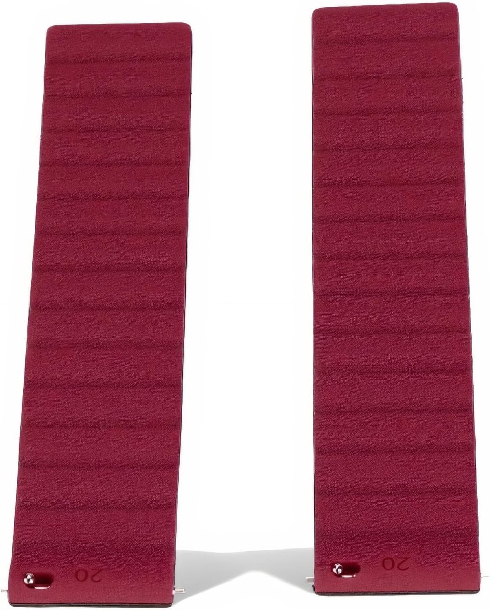 20mm Magnetische Siliconestraps voor Buitenactiviteiten in Wijnrood - Universele Horlogeband, Waterdicht en Comfortabel