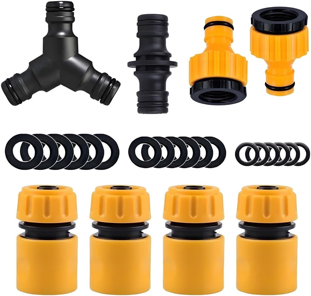 Universele slangkoppeling voor tuinslangen, reparatieverbinder en kraanadapter voor optimale waterverbindingen in tuin en huis