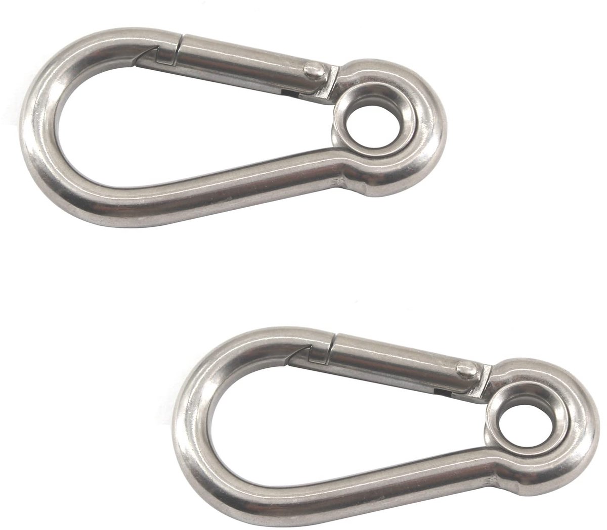 Elzusha - 2 Stuks Heavy Duty Roestvrijstalen Veerhaak 100mm