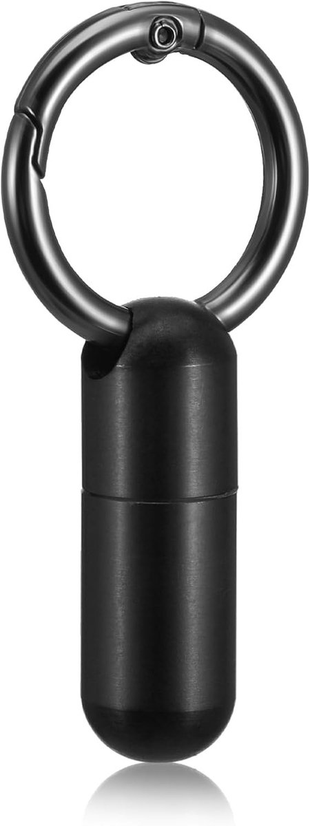 Mini Metalen Pillendoos met Sleutelhanger - Waterdicht, Draagbaar en Perfect voor Reizen en Kamperen, Pillen Organiser voor Buitenactiviteiten
