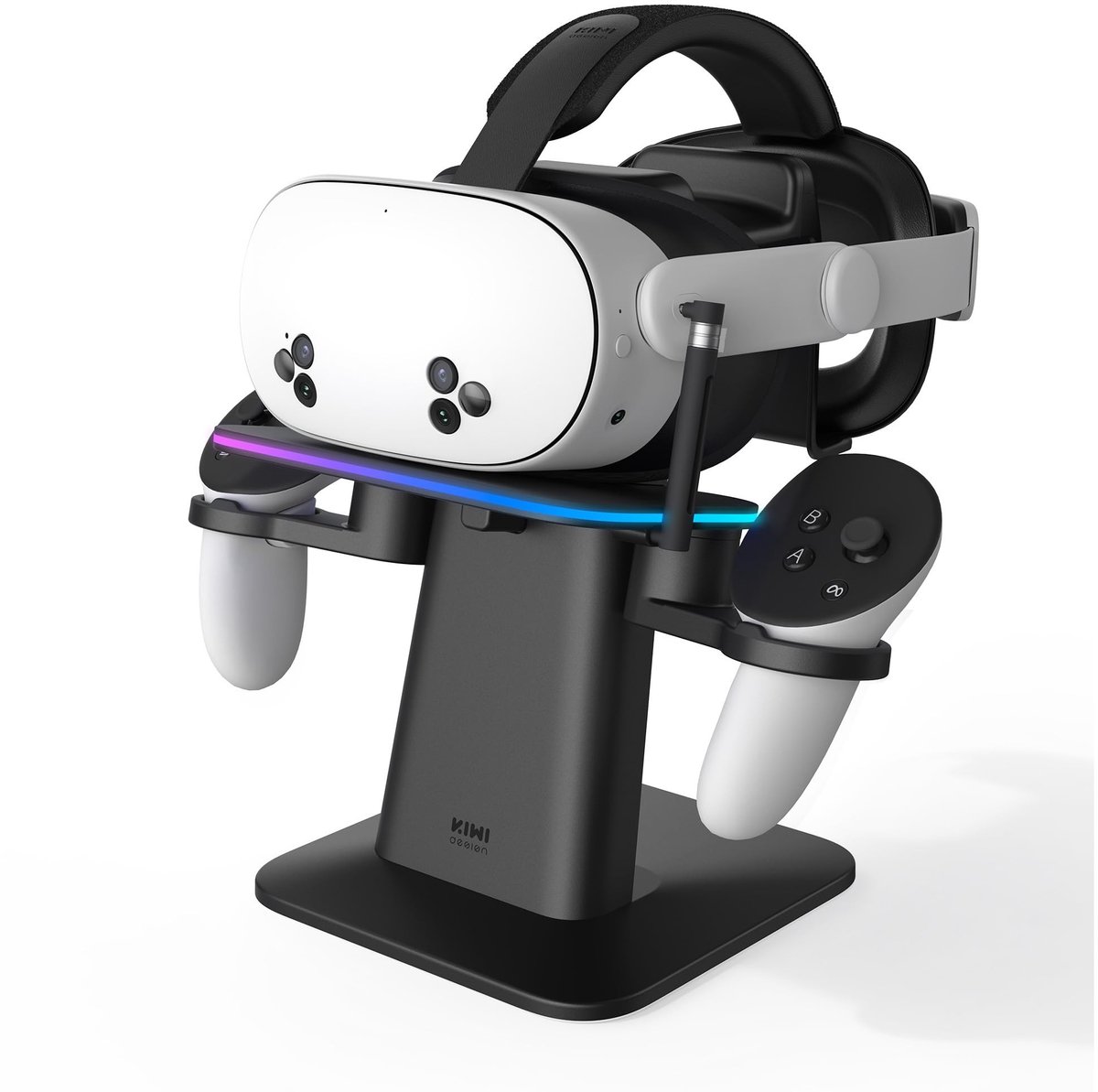 Elzusha - Oplaadstation voor Meta Oculus Quest 2/3/Pro met RGB Verlichting