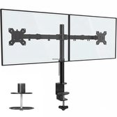 Douxe Monitor Arm 2 Schermen - Dubbele Monitor Beugel 13-32 Inch - Draai-, Kantel- en Zwenkbaar - Zwart - DXM2S