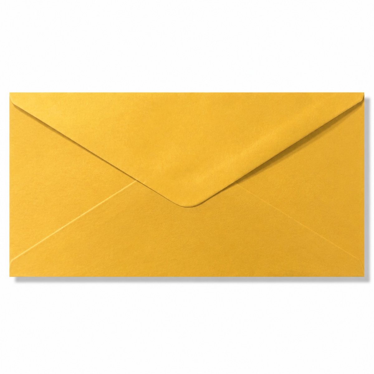 50 Luxe EA 5/6 Enveloppen - DIN Lang 11x22cm - DL Goud - 110 Grams - 110x220mm - Puntklepsluiting