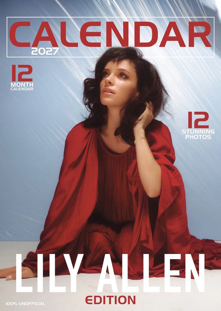 Lily Allen A3 Kalender 2027