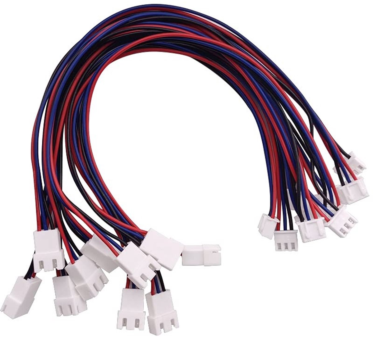 10 Stuks JST-XH 2S LiPo Accu Balansoplader Verlengkabel, JST Plug Verbinding 220mm, Verlengkabel voor Balansladen van RC Drones en DIY Projecten