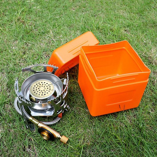 Draagbaar Gasfornuis Voor Op De Camping, Gas Winddichte Opklapbare Kachel, Mini Opvouwbare Kookbrander Voor Backpackers, Ideaal Voor Kamperen. — afbeelding 2