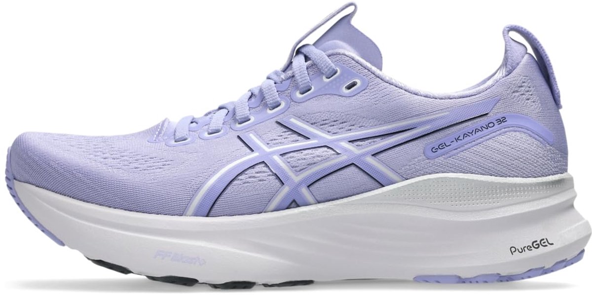 Asics Gel-Kayano 32 Hardloopschoenen Dames 41.5 B Zilver