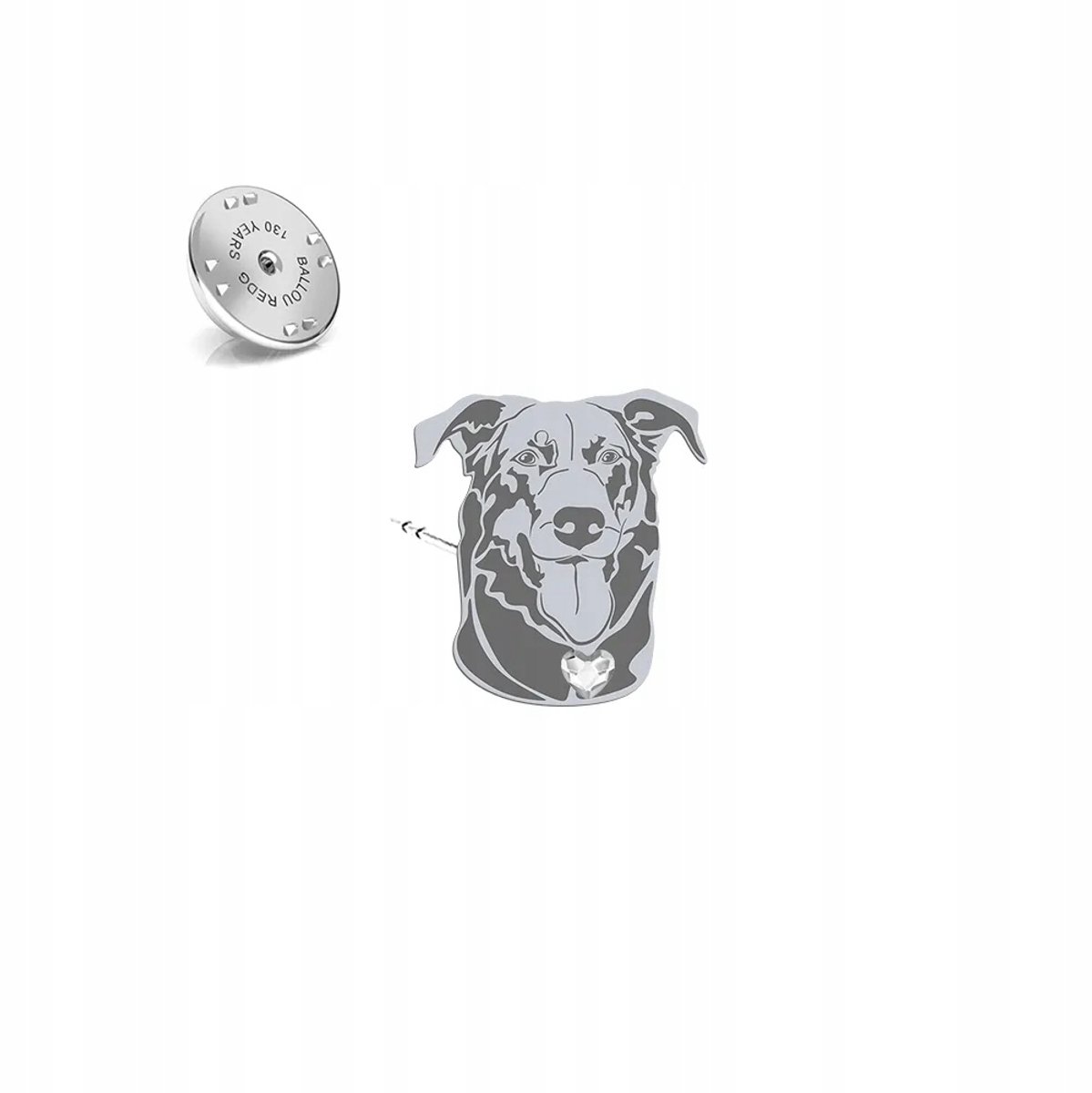 Zilveren Broche Franse Herder Beauceron - Uniek Cadeau