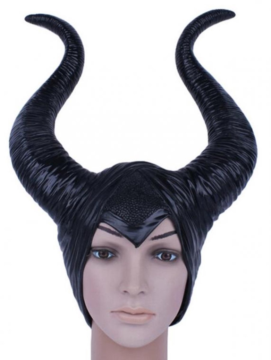 Dames Hoofddeksel met Horens en Kap - Cosplay Accessoire