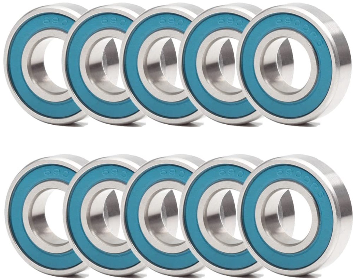 Elzusha - 6900RS Kogellagers - 10x22mm met rubber afdichting