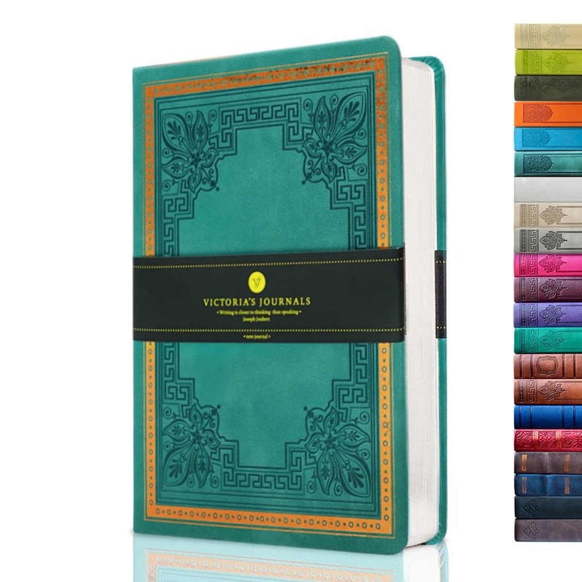 Elzusha - Faux Leather Vintage Dagboek A5 met Lijnen