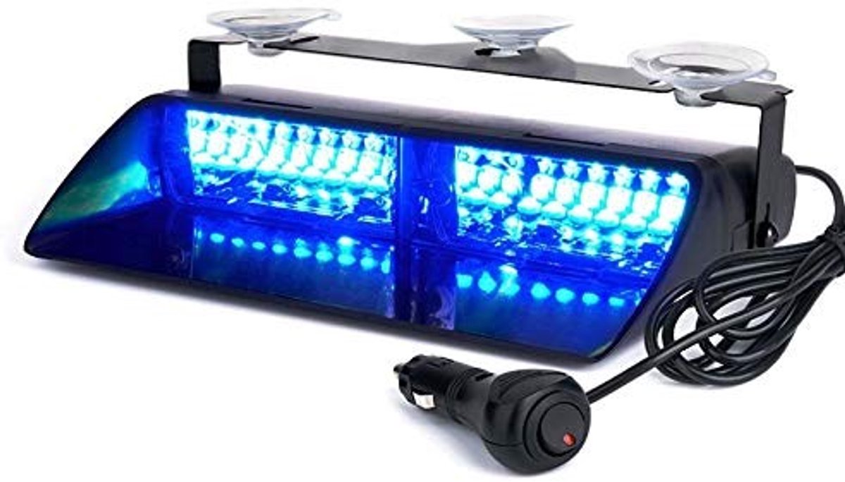 Elzusha - Riloer16 LED Stroboscooplicht met Zuignap voor Vrachtwagen en Aanhangwagen