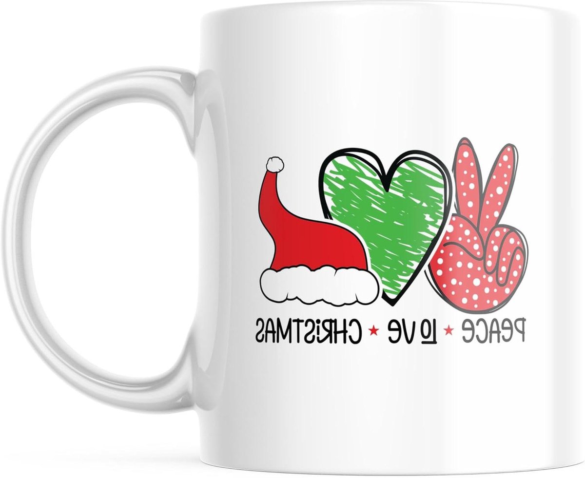 Kerst Mok - Themok - Feestelijke Drankjes - Dubbelzijdig Bedrukt - 330 ml - Wit