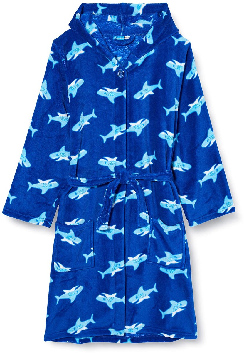 Elzusha - Fleece Badjas voor Jongens met Capuchon
