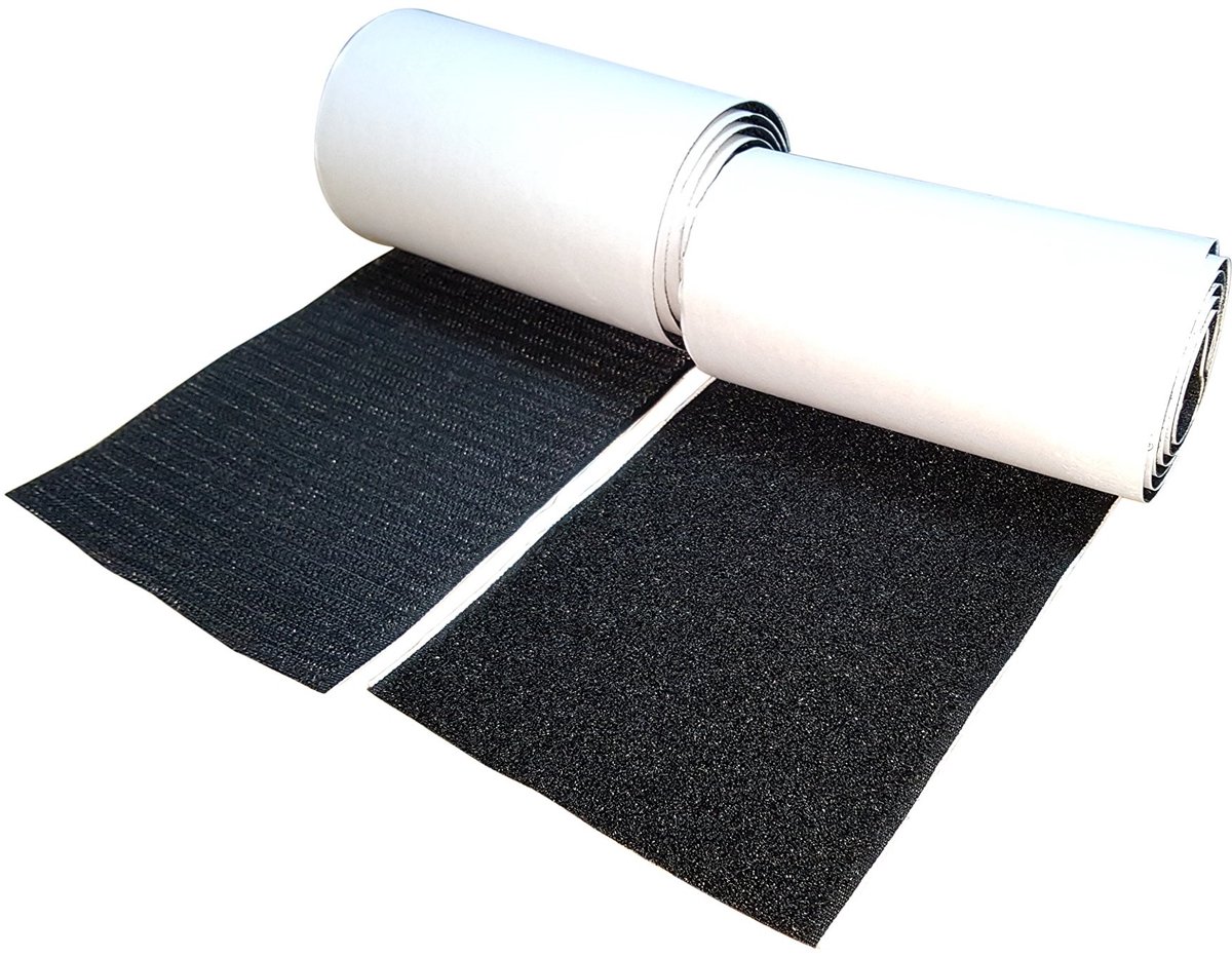 Elzusha - Set van Zelfklevende Haak en Lussstrips - 10 cm Breed, 1 m Lang