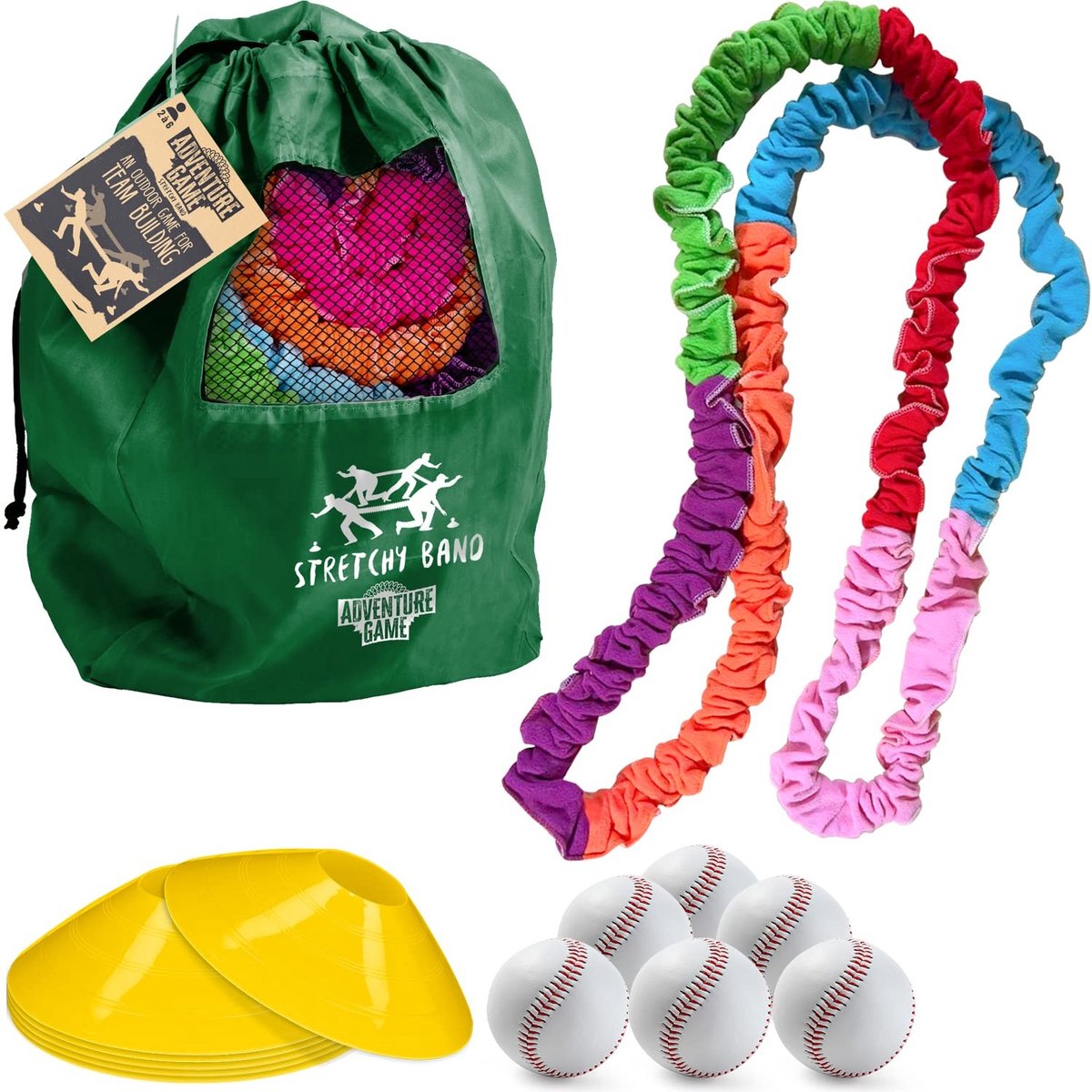 Elzusha - Stretchy Band Spel voor Teambuilding en Samenwerking